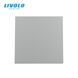 Modul &icirc;ntrerupător mecanic cap-cruce Livolo, 1 clapă, 45&times;45 mm, Gri