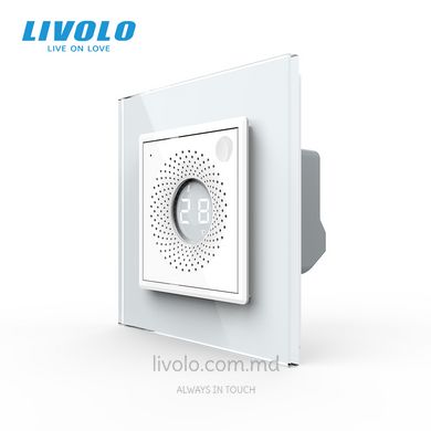 Senzor temperatura și umiditate Livolo Zigbee pentru smart home Alb, Alb