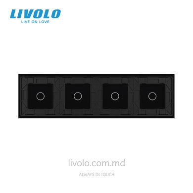 Panou întrerupător tactil LIVOLO 4 clape (1+1+1+1), 4 posturi Nergu