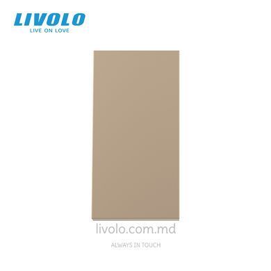 Модуль механического перекрёстного выключателя Livolo, 1 клавиша, 22,5&times;45 мм, Золотой