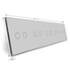 Панель для пяти сенсорных выключателей Livolo, 10 клавиш (2+2+2+2+2), стекло, цвет Серый