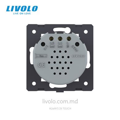 Двухклавишный сенсорный выключатель Livolo с функцией радиоуправления (механизм)