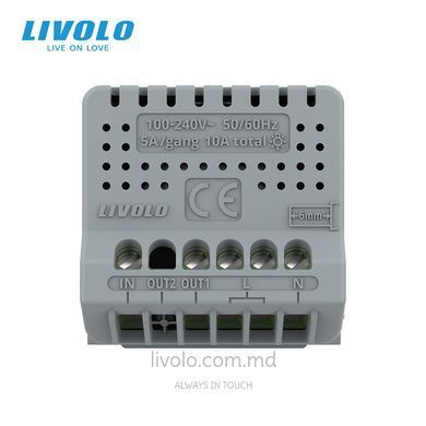 Модуль сенсорной кнопки Livolo с сухим контактом, без фиксации