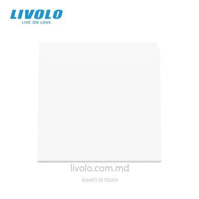 Modul &icirc;ntrerupător mecanic cu revenire Livolo, 1 clapă, 45&times;45 mm, Alb