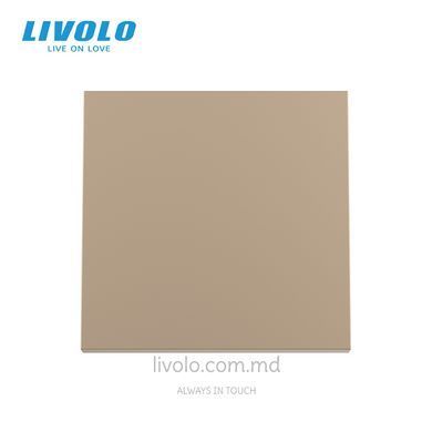 Modul &icirc;ntrerupător mecanic cu revenire Livolo, 1 clapă, 45&times;45 mm, Auriu