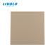 Modul &icirc;ntrerupător mecanic cu revenire Livolo, 1 clapă, 45&times;45 mm, Auriu