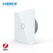 Сенсорный выключатель Livolo ZigBee (Wi-Fi) 1 клавиша 1 пост Белый