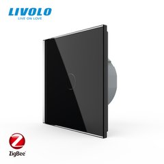 Сенсорный выключатель Livolo ZigBee (Wi-Fi) 1 клавиша 1 пост Черный
