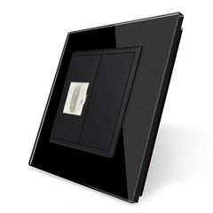 Розетка Livolo HDMI, стекло, цвет Черный