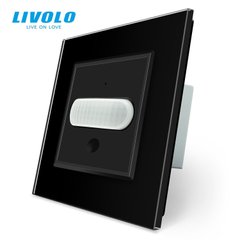Датчик движения Livolo с сенсорным выключателем, стекло, цвет Черный