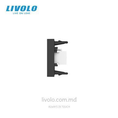 Модуль розетки HDMI Livolo , цвет Черный