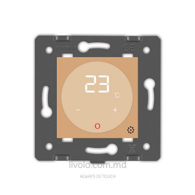 Modul termostat LIVOLO pentru sistem de incalzire electrica, Auriu