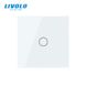 Сенсорный проходной выключатель Livolo ZigBee (Wi-Fi) 1 клавиша 1 пост Белый