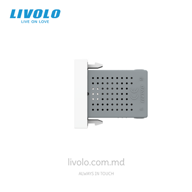 Modul priză USB-A Livolo, 10W, culoare Alb