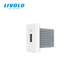 Modul priză USB-A Livolo, 10W, culoare Alb