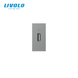 Модуль розетки USB-A Livolo, 10W, цвет Серый