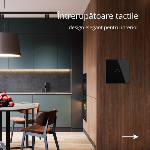 Întrerupătoare tactile pentru orice interior modern