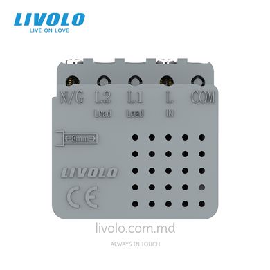 Модуль розетки USB type C с блоком питания 45W Livolo, Белый, Белый