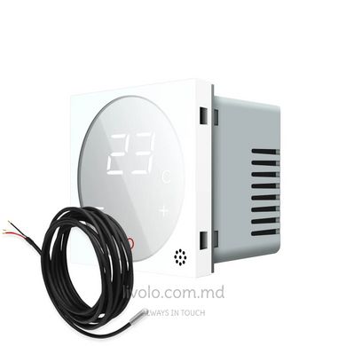 Modul termostat pentru podea calda cu senzor extern LIVOLO, Alb, Alb