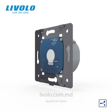 Одноклавишный проходной сенсорный выключатель Livolo (механизм)