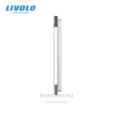 Панель для сенсорного выключателя Livolo, 1 клавиша, стекло, цвет Серый