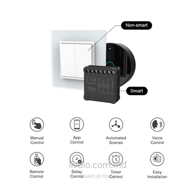 Releu inteligent singular, Wi-Fi 5A 100-240В