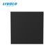 Modul &icirc;ntrerupător mecanic cap-scară Livolo, 1 clapă, 45&times;45 mm, Negru