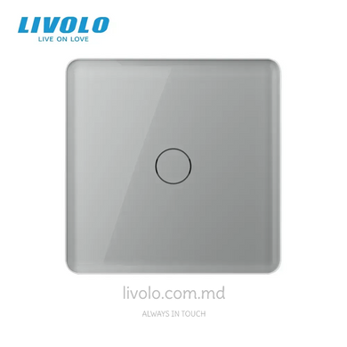 &Icirc;ntrerupător tactil LIVOLO 1 clapă, Gri 2.5D