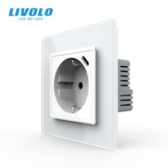 Электрическая розетка с портом USB-C Livolo, цвет Белый