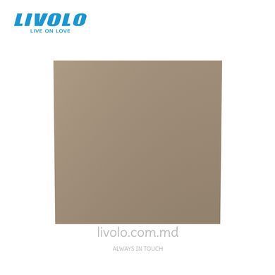 Modul &icirc;ntrerupător mecanic cap-scară Livolo, 1 clapă, 45&times;45 mm, Auriu