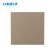 Modul &icirc;ntrerupător mecanic cap-scară Livolo, 1 clapă, 45&times;45 mm, Auriu