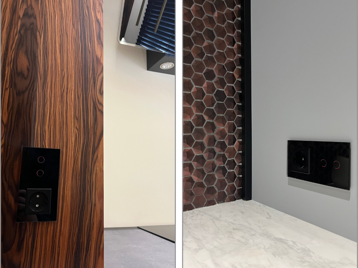Prize Livolo negre integrate într-un interior modern